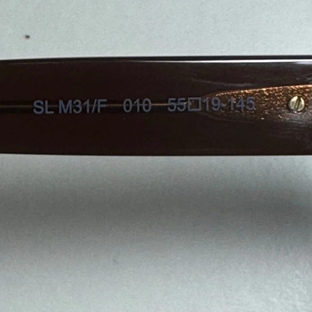 Saint Laurent SL M31/F 010 Brown Round Sunglasses Made in Italy 55-19-145